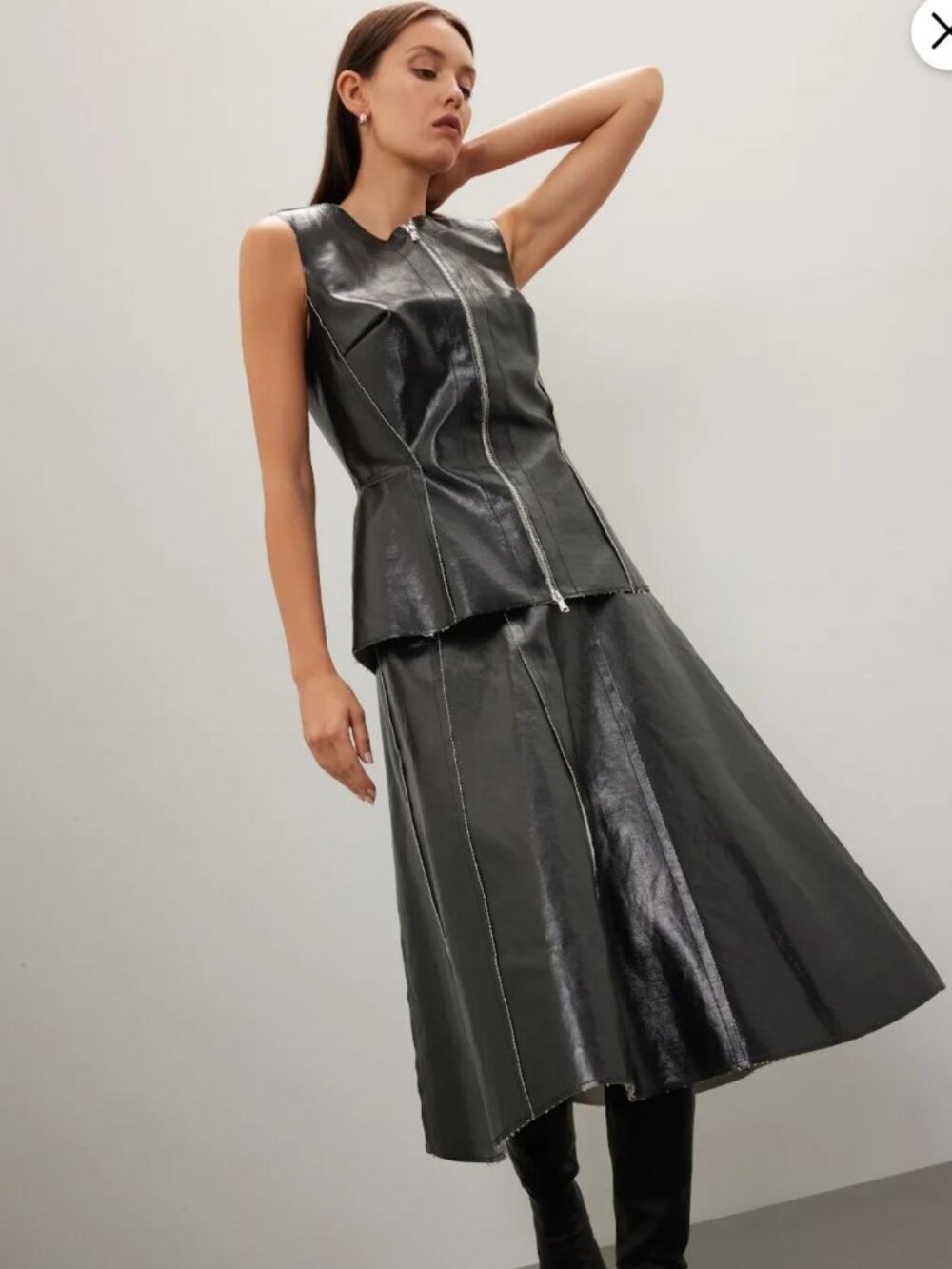 Maria Moscone midi Skirt
